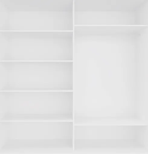 Szafa przesuwna 200 cm lustra (biały mat)